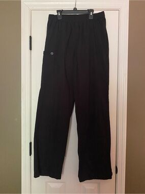 WonderWink Black Elastic Waist Scrub Pants - size XL Tall